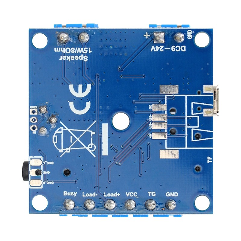 Motion Sensor MP3 Player Sound Module With Load Output - 8MB Memory & SD Card Support