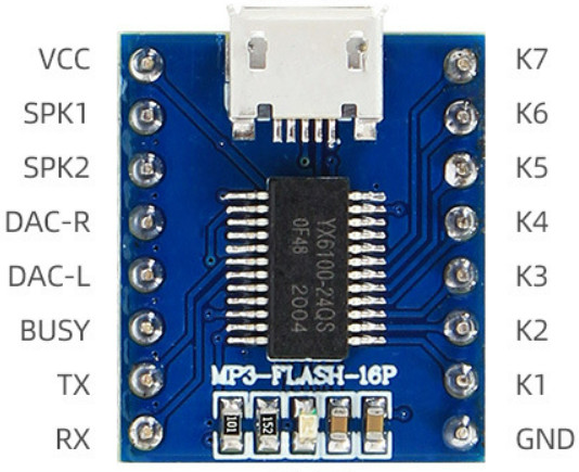 Details about   BY8301-16P SSOP2 MP3aduio serial voice SPI FLASH module 3W amplifier micro US Ha 